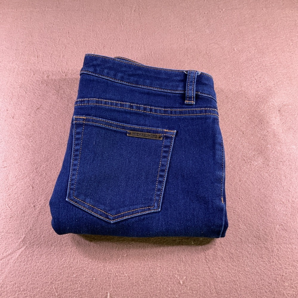 Michael Kors Womens Skinny Jeans Dark Wash Denim Blue Size 14 W36X29L - Picture 12 of 13